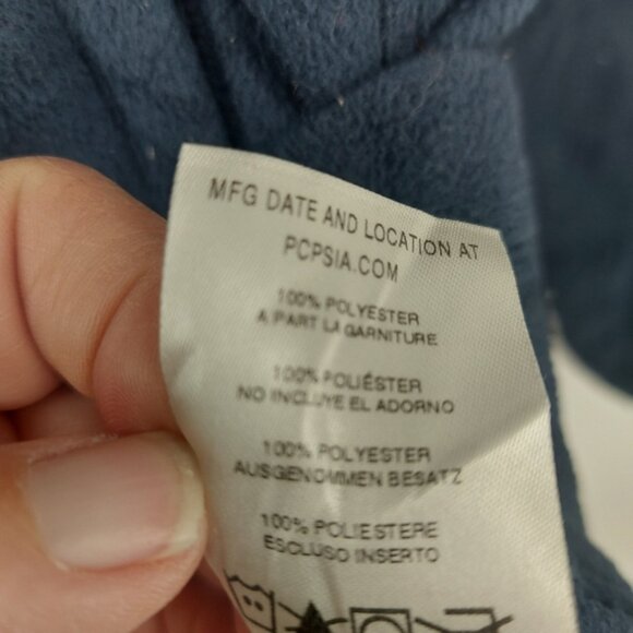 Patagonia Micro Fleece Jacket Navy Size Medium Blue - Picture 9 of 10